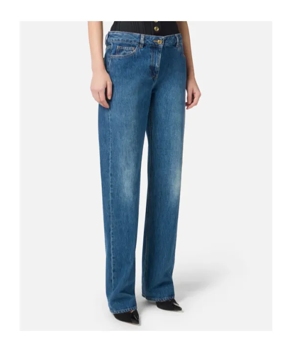 Corset-Waistband Jeans