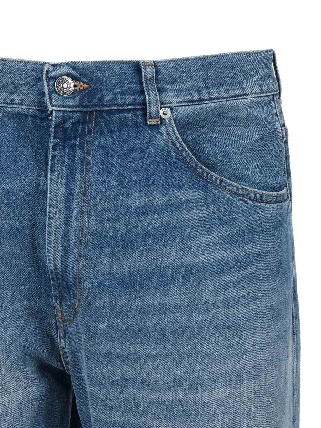 Cotton Straight-Leg Jeans