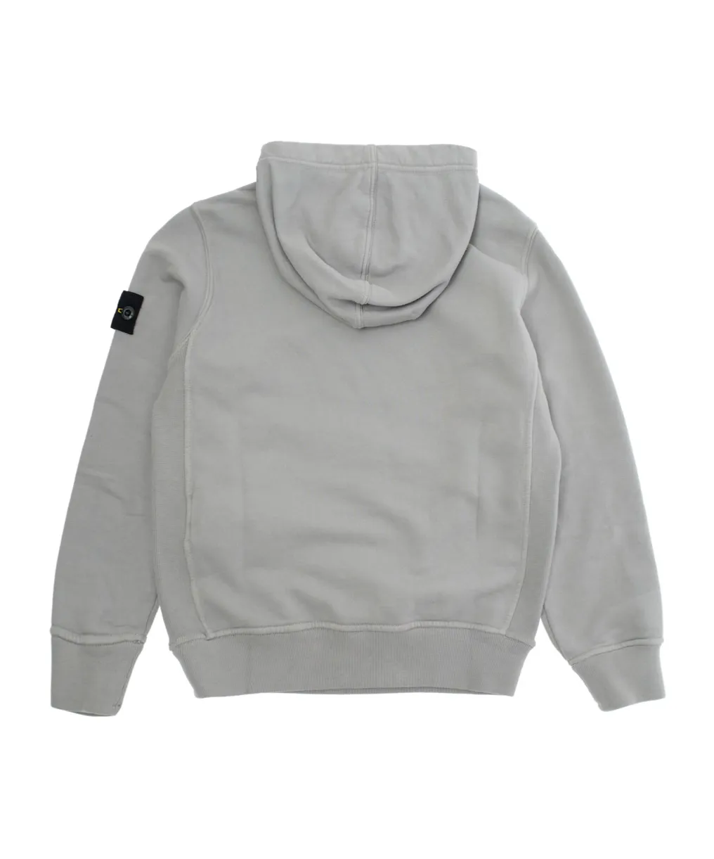 Stone Island Junior Logo Patch Long Sleeved Hoodie
