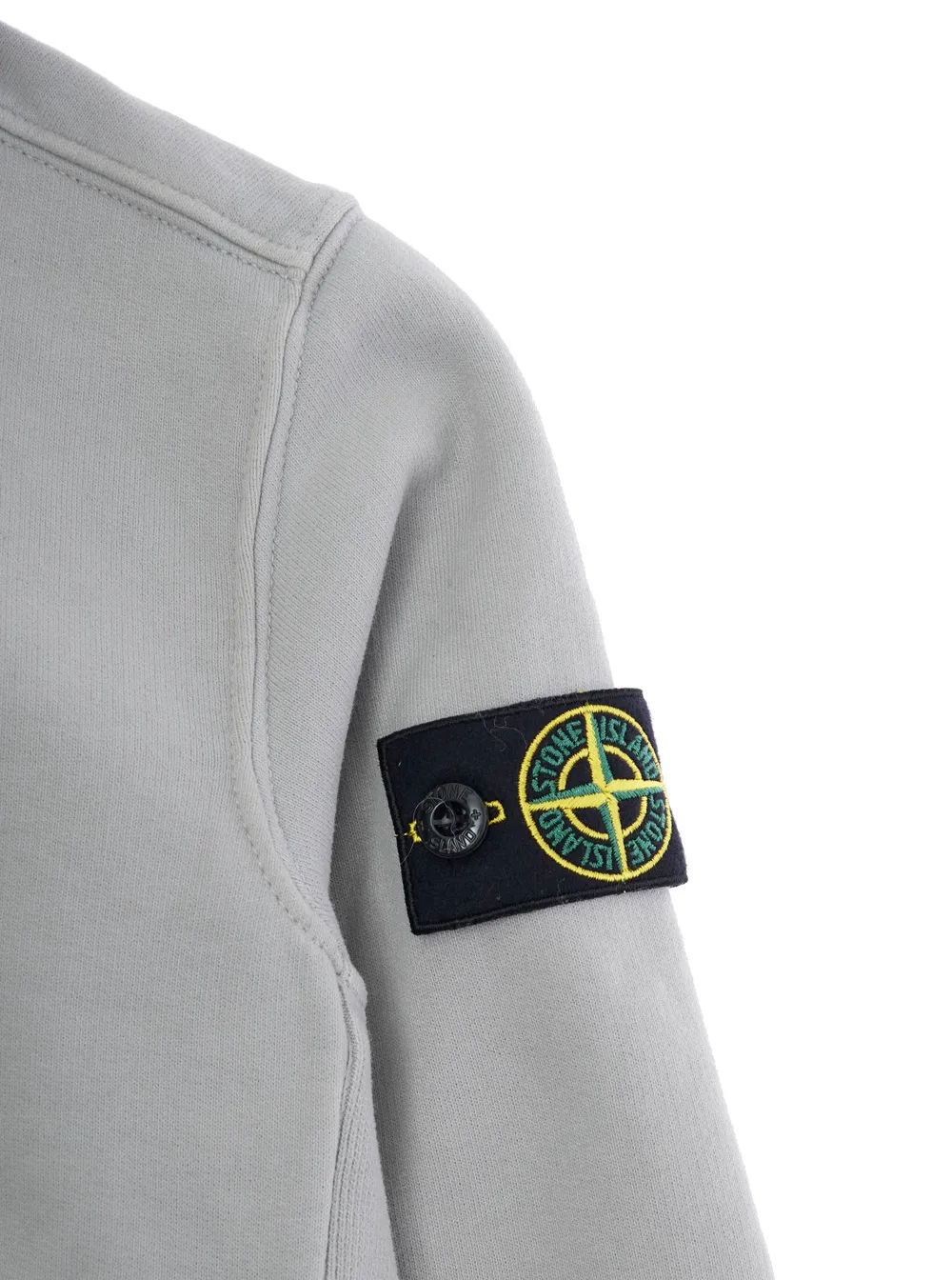 Stone Island Junior Logo Patch Long Sleeved Hoodie