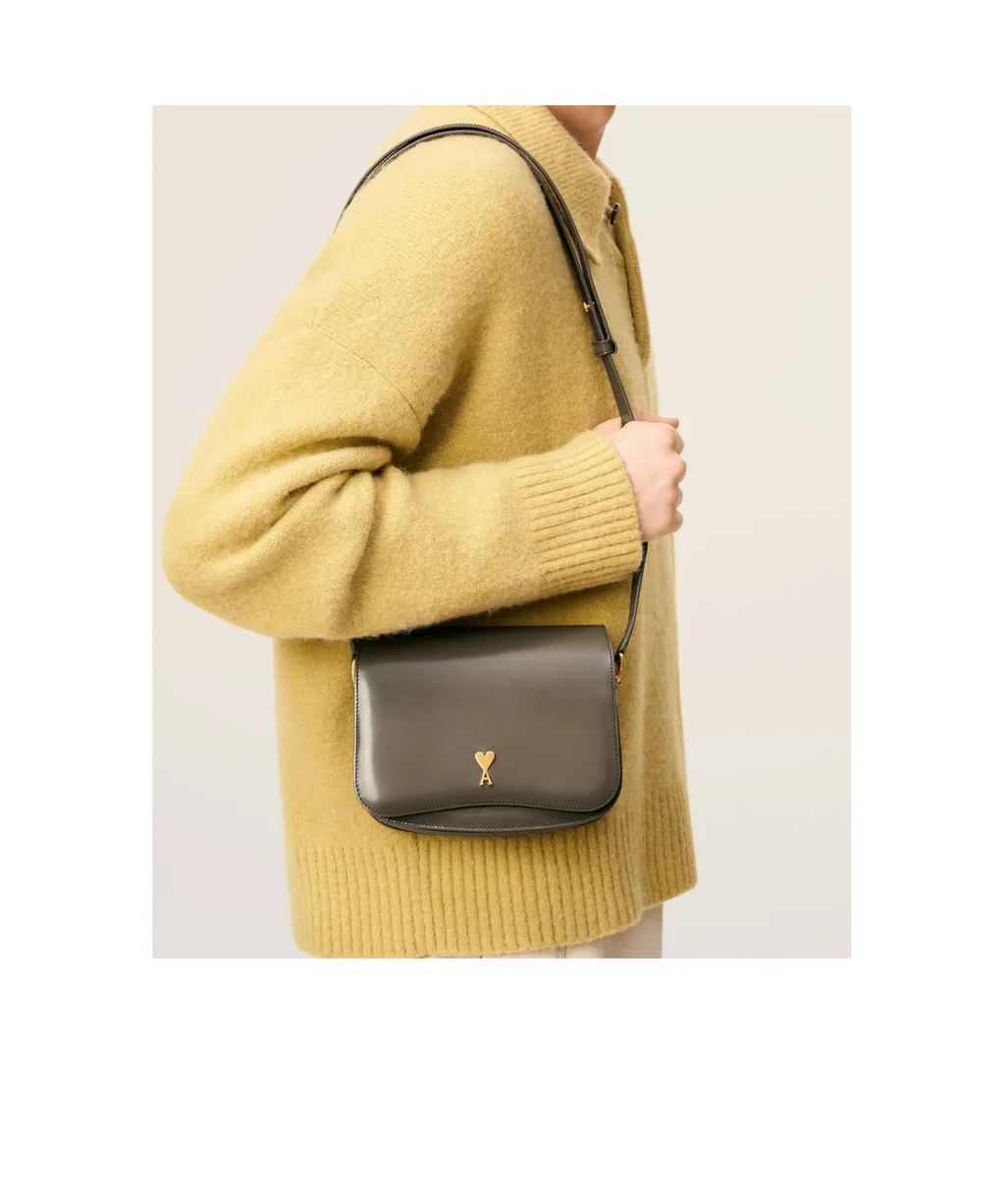Grey Glazed Leather Paris Paris Bag