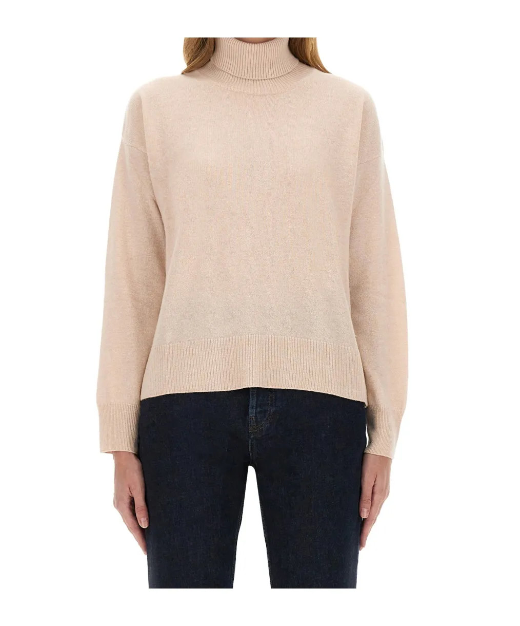 Roll-Neck Knitted Top