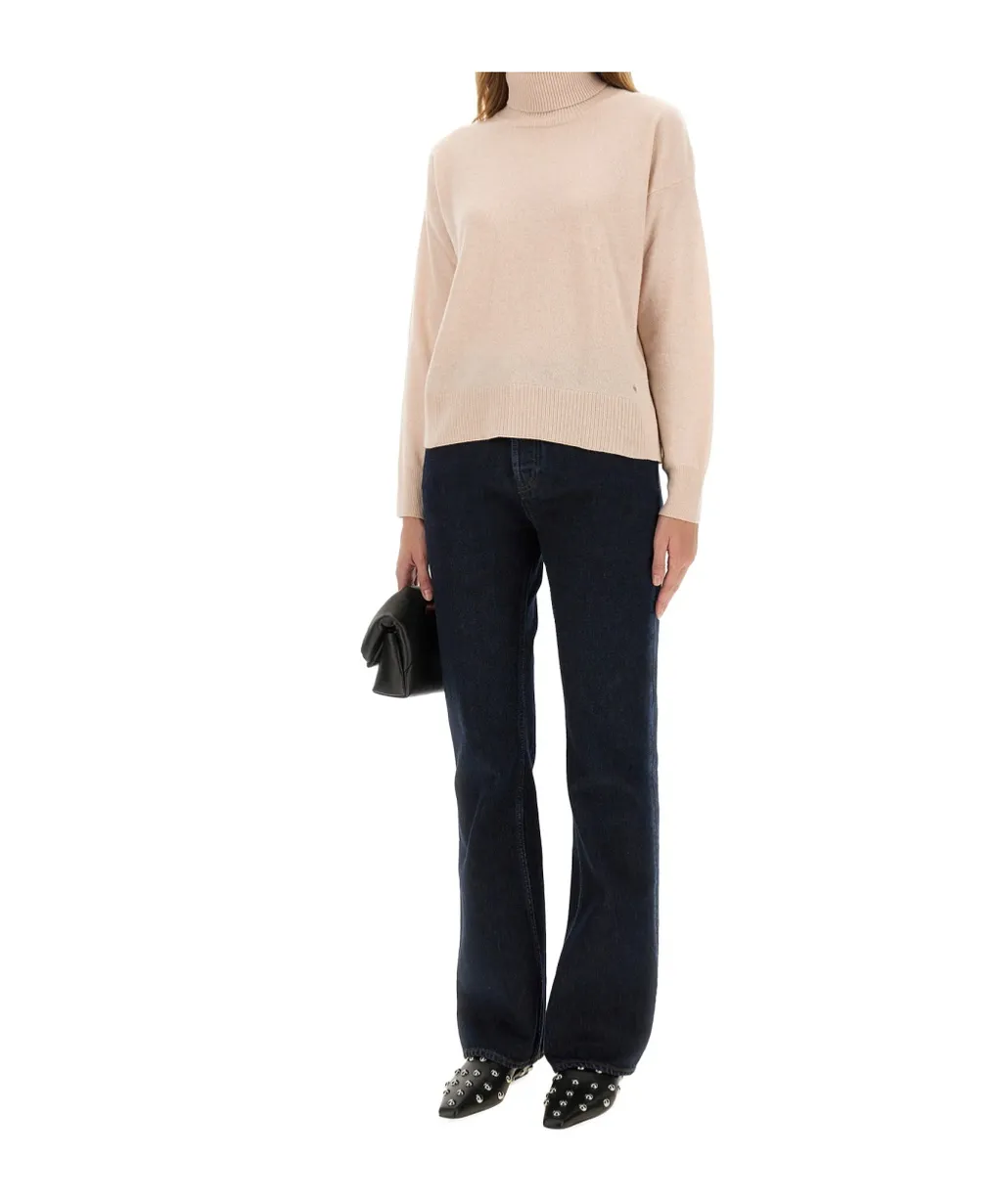 Roll-Neck Knitted Top
