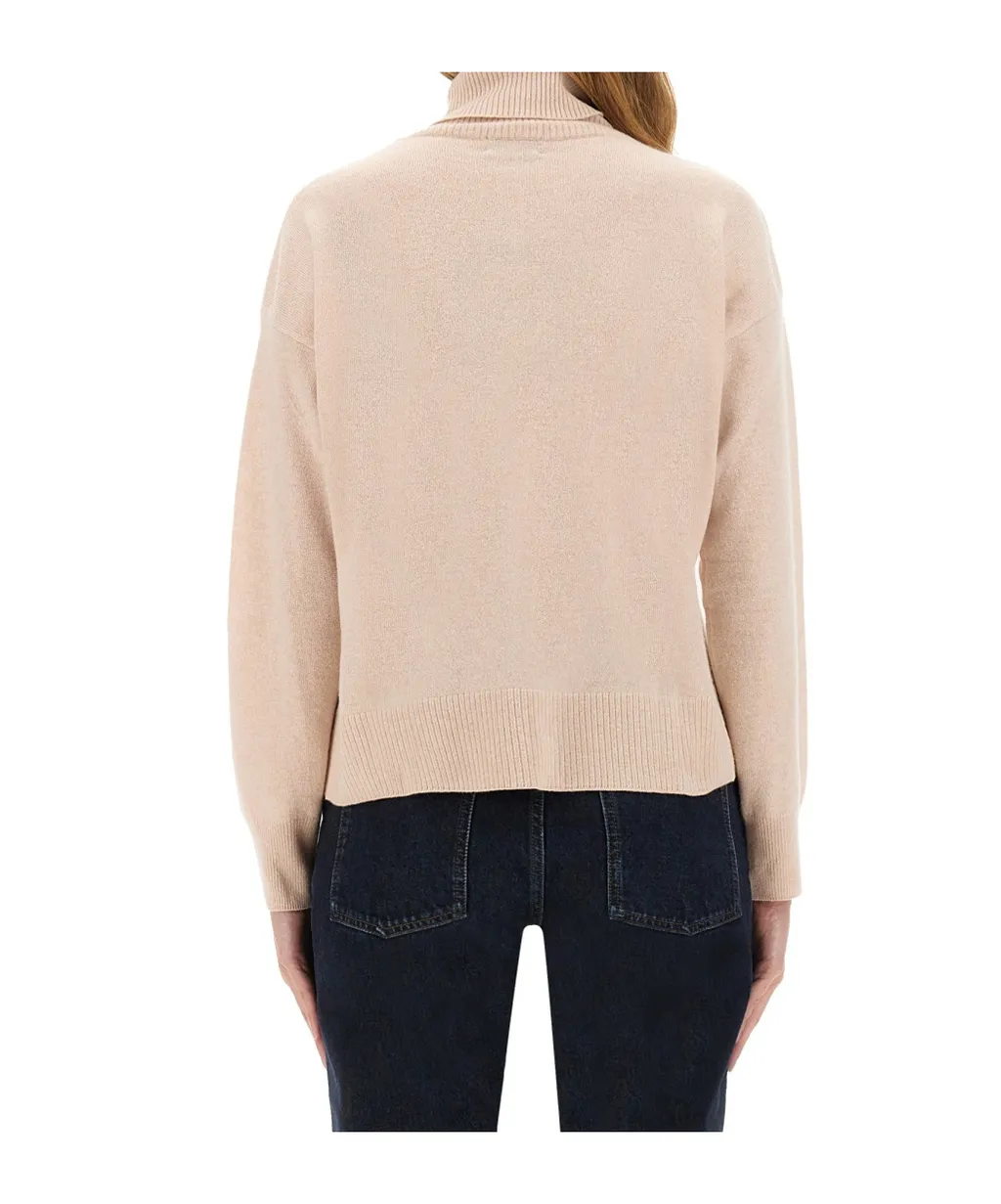 Roll-Neck Knitted Top