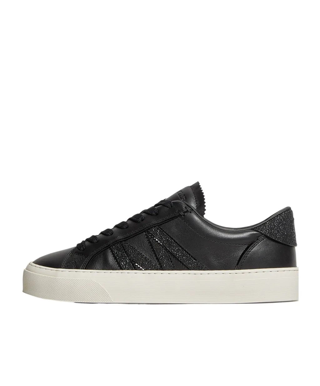 Monaco2 Leather & Glitter Trainers
