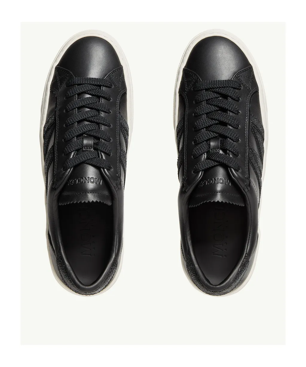 Monaco2 Leather & Glitter Trainers
