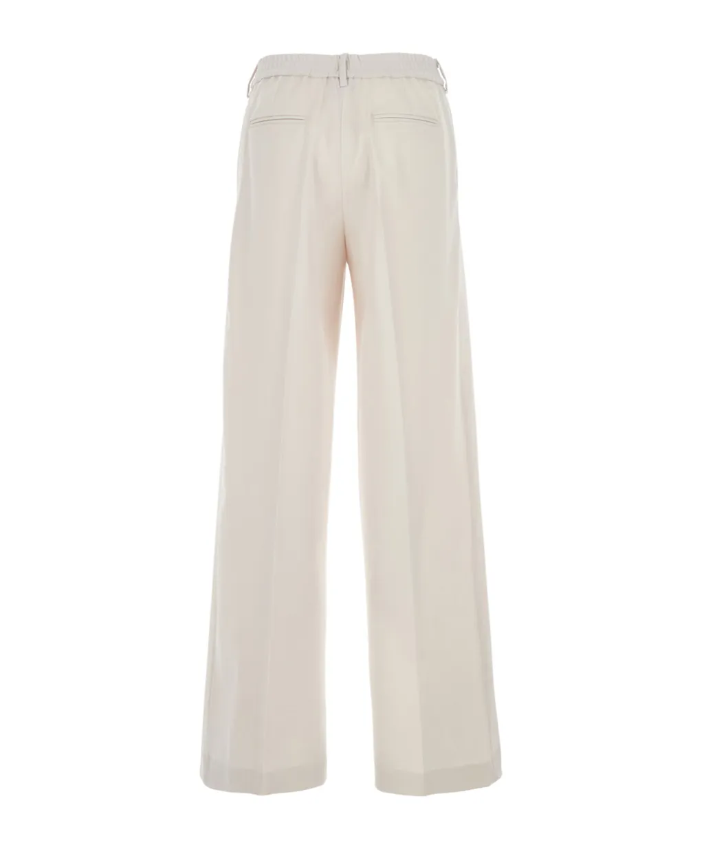 Pt Torino Wide-Leg Wool-Blend Pants
