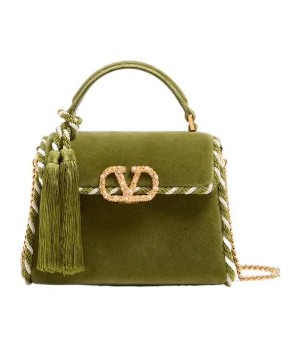 Valentino Vsling Tassel Detailed Mini Tote Bag