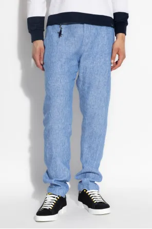Shark-Keychain Linen Trousers