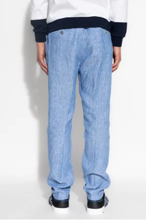 Shark-Keychain Linen Trousers