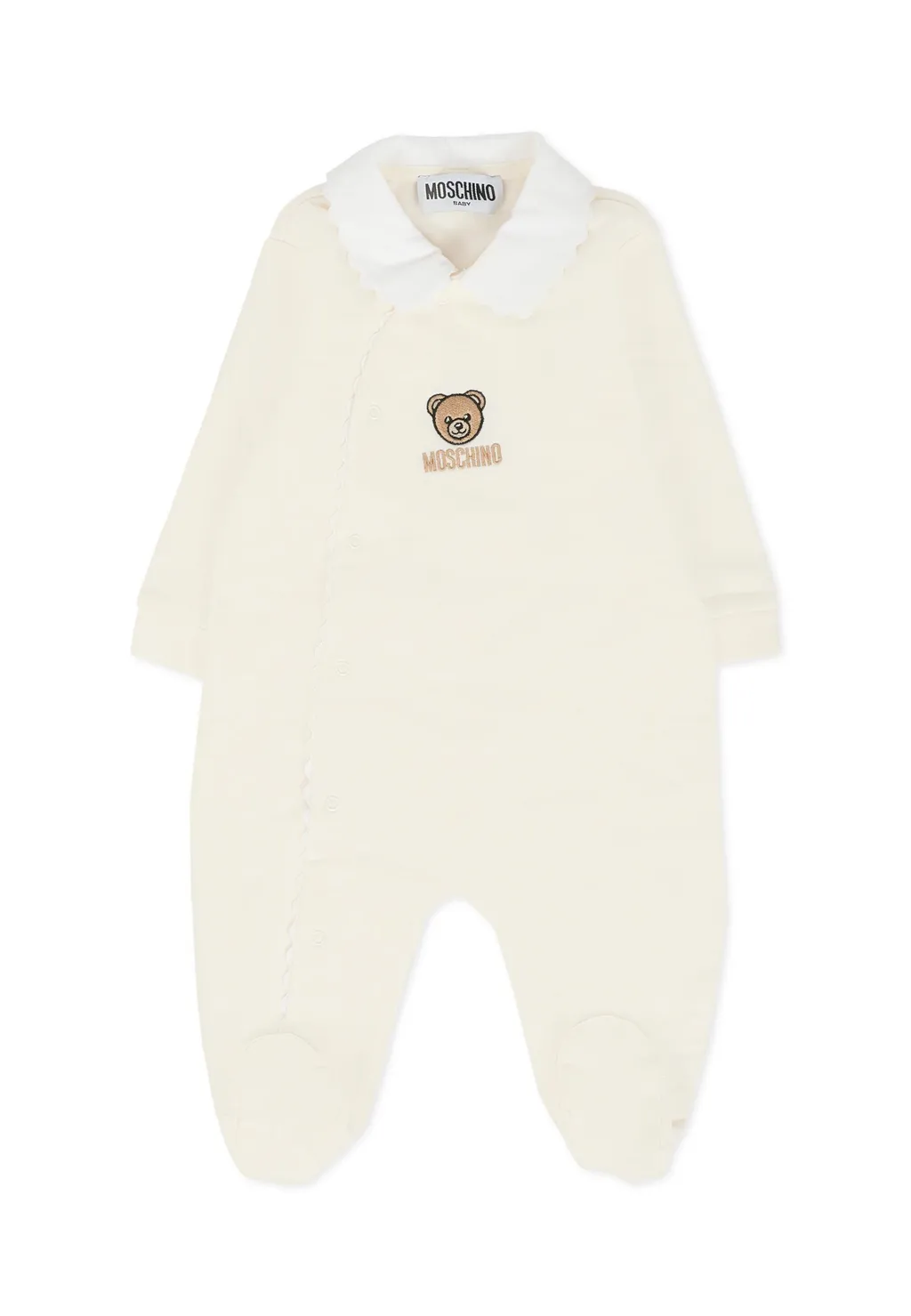 Embroidered Collared Babygrow Set