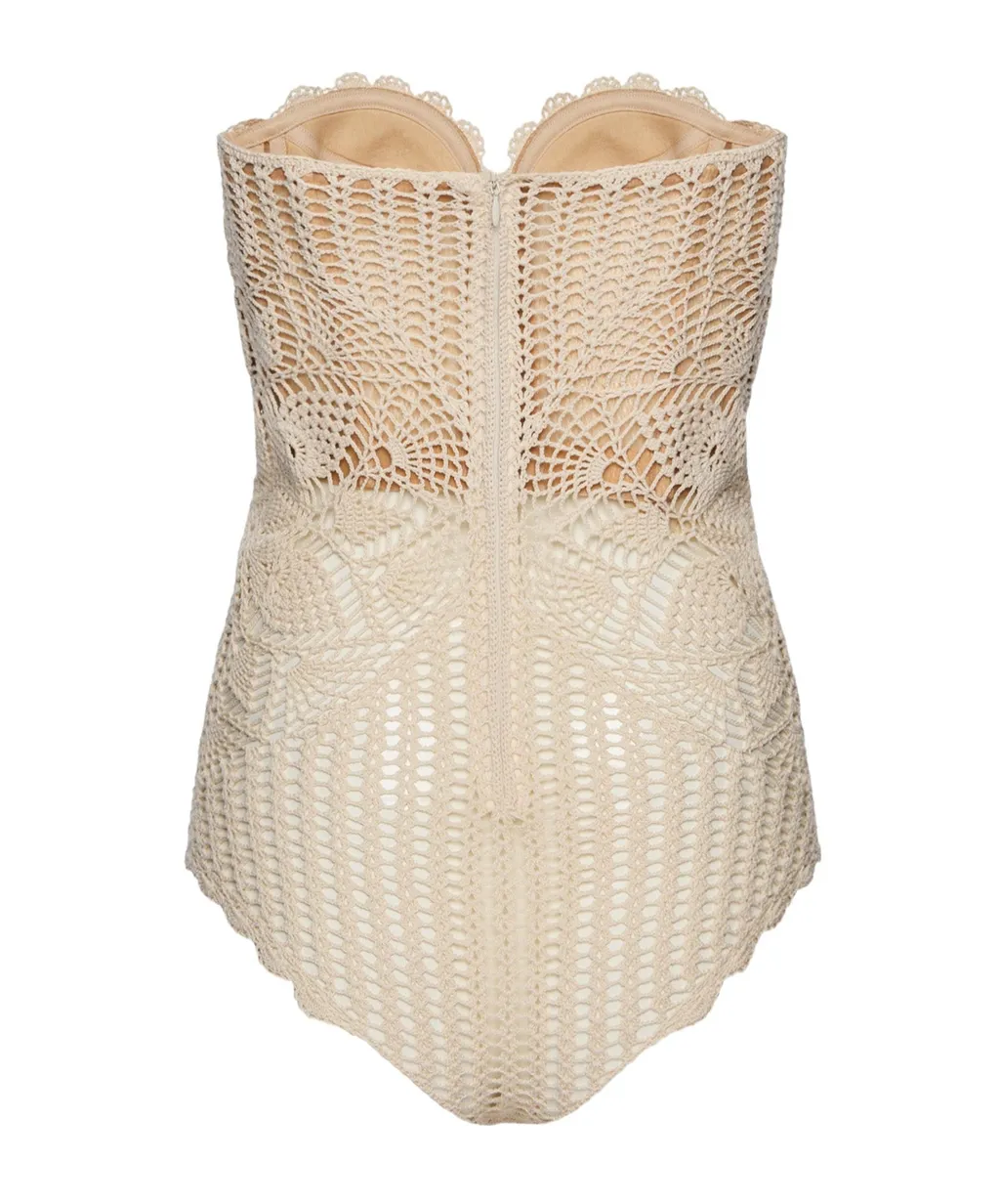 Magda Butrym Crochet Bustier Top