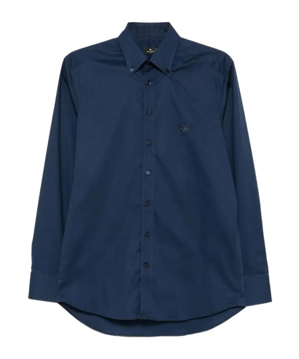 Logo-Embroidered Button-Down Shirt
