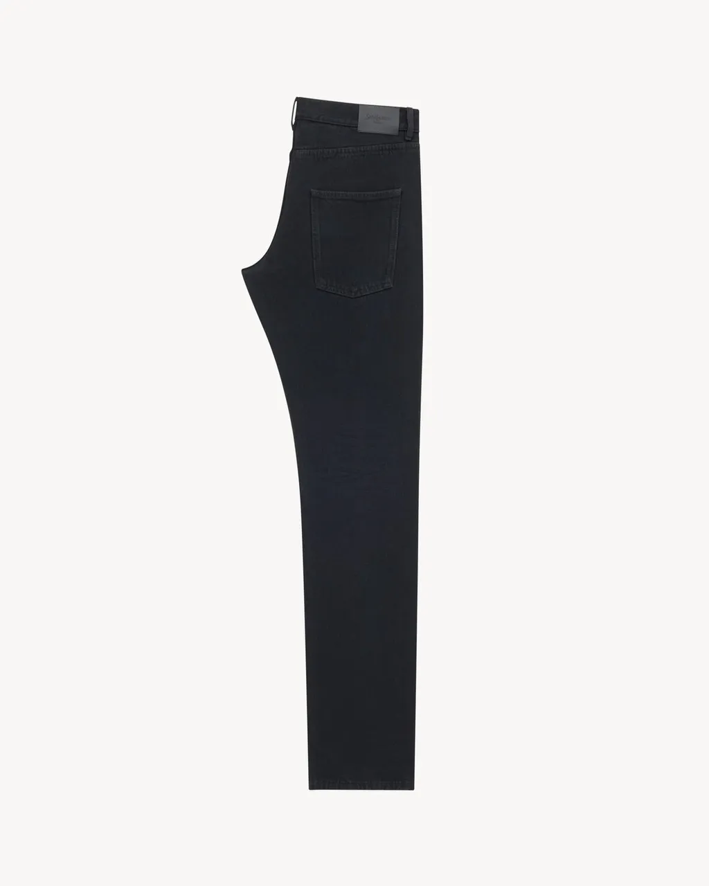 Low-Rise Jeans In Plain Carbon Black Denim