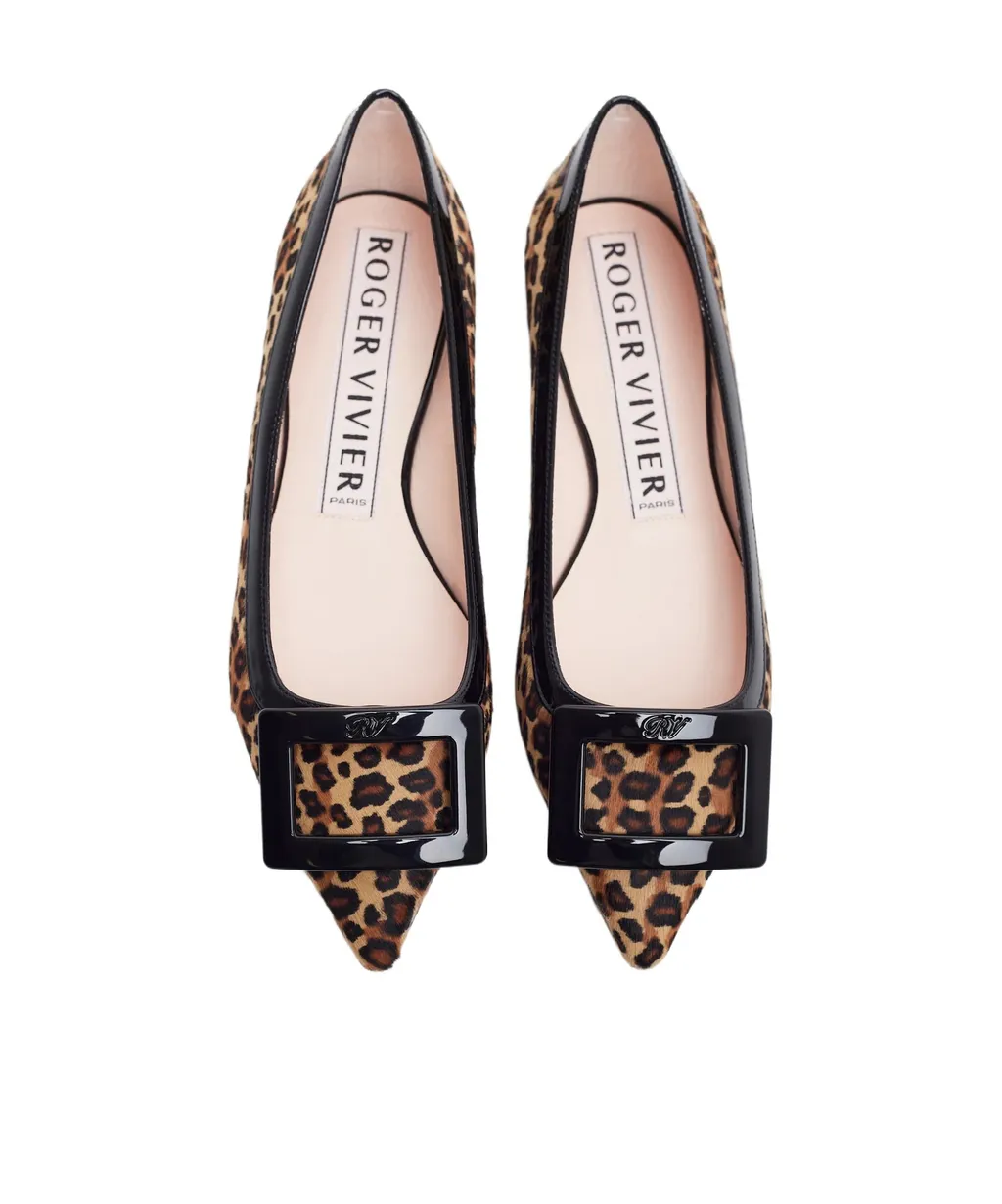 Roger Vivier Leopard Printed Ballerinas