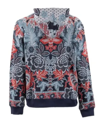 Floral-Print Hoodie