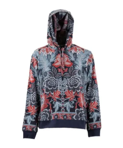 Floral-Print Hoodie