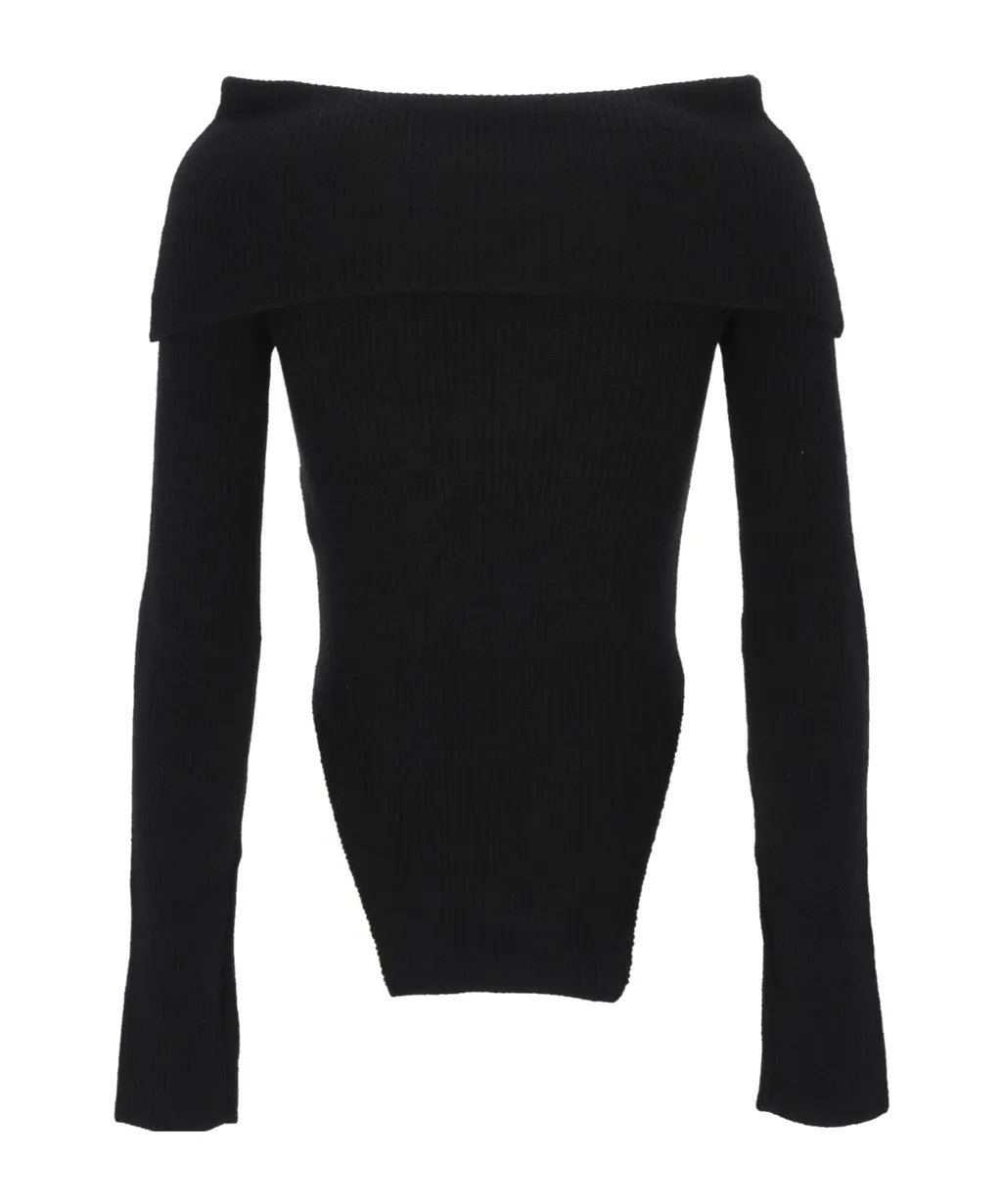 Off-Shoulder Long-Sleeved Bodysuit