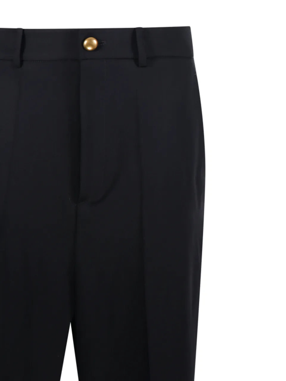 Buttoned Pocket-Embellished Trousers