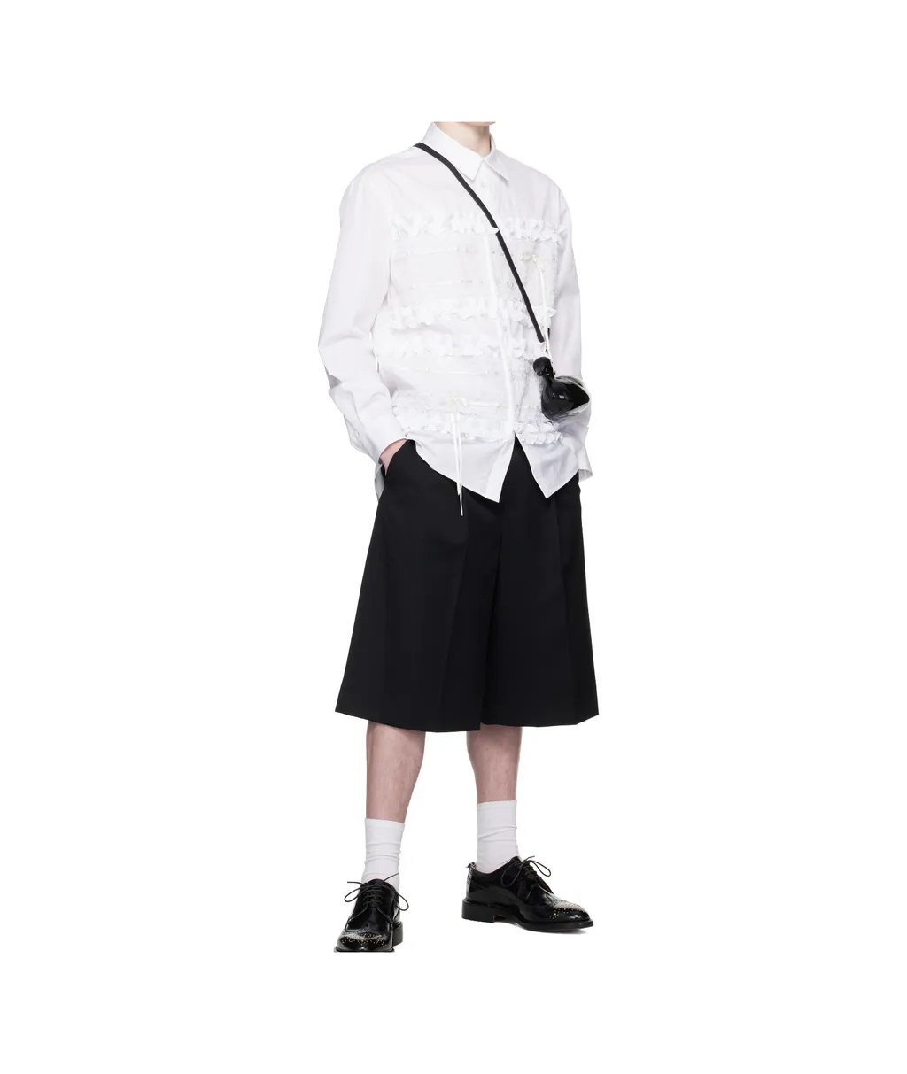 Ruffled Poplin Shirt