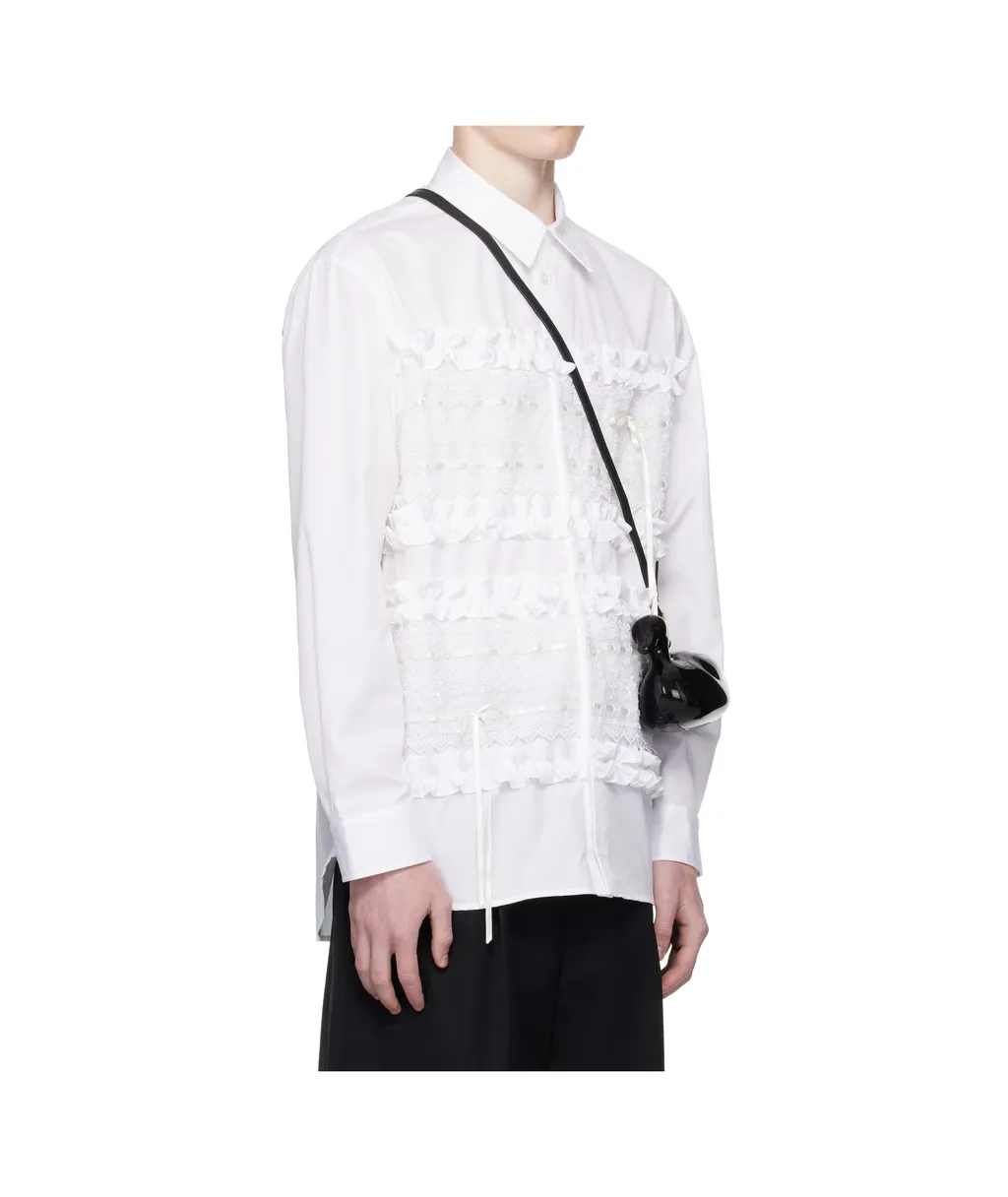 Ruffled Poplin Shirt