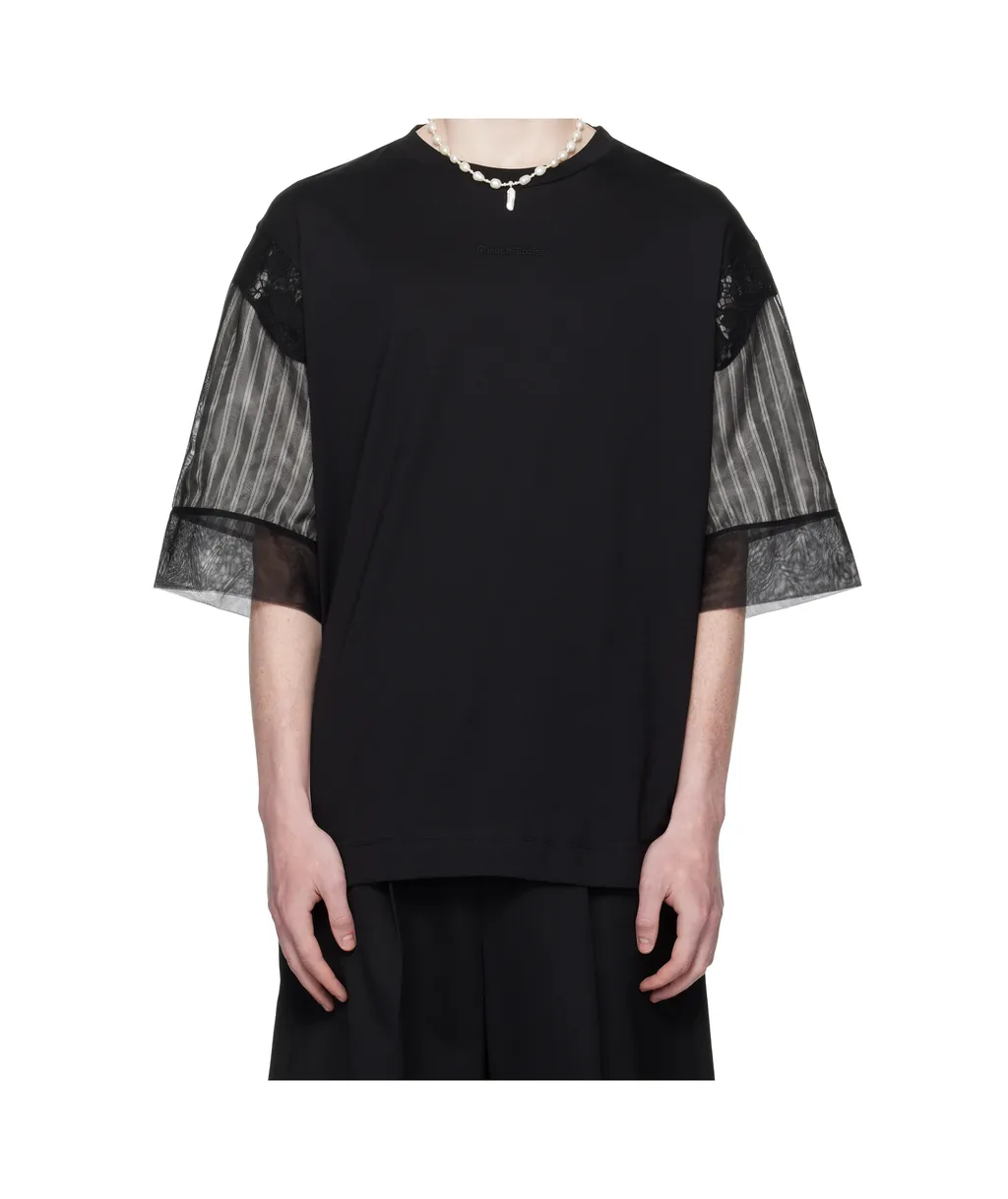 Trapped Lace Patchwork T-Shirt