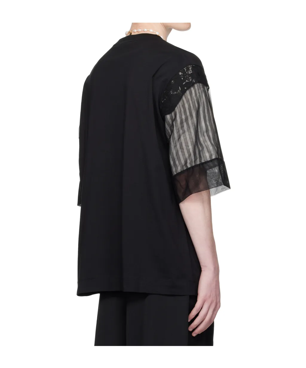 Trapped Lace Patchwork T-Shirt