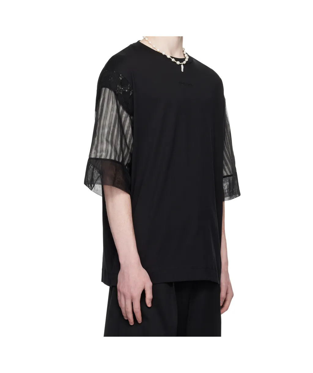 Trapped Lace Patchwork T-Shirt