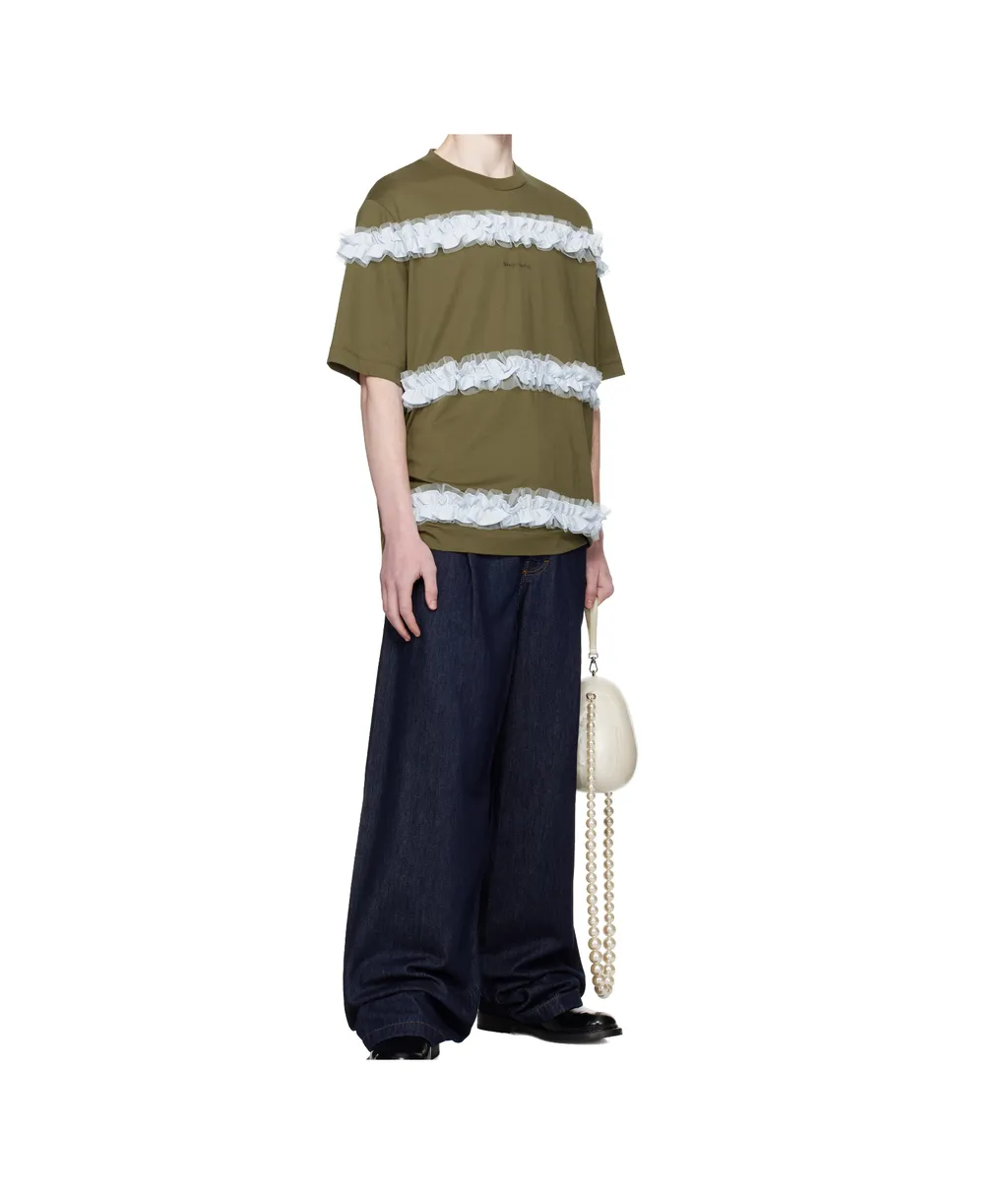 Ruffle-Detail T-Shirt