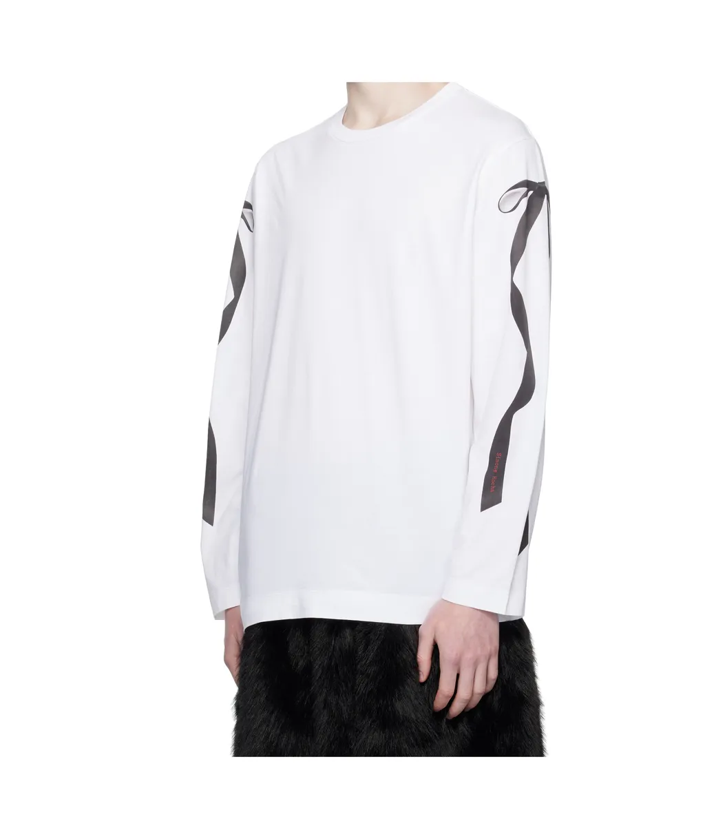 Ribbon Bow Tail Long Sleeve T-Shirt
