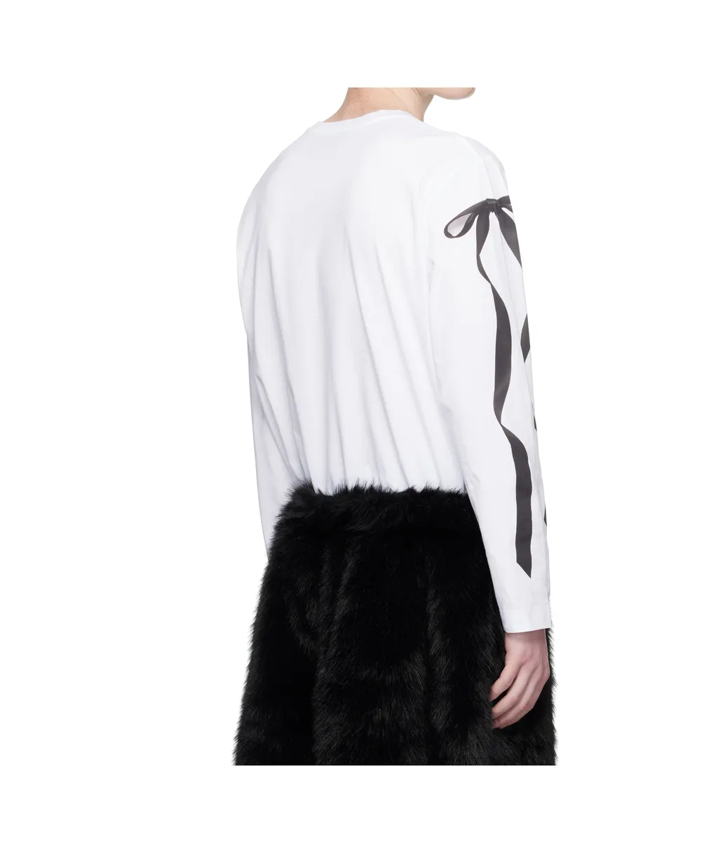 Ribbon Bow Tail Long Sleeve T-Shirt