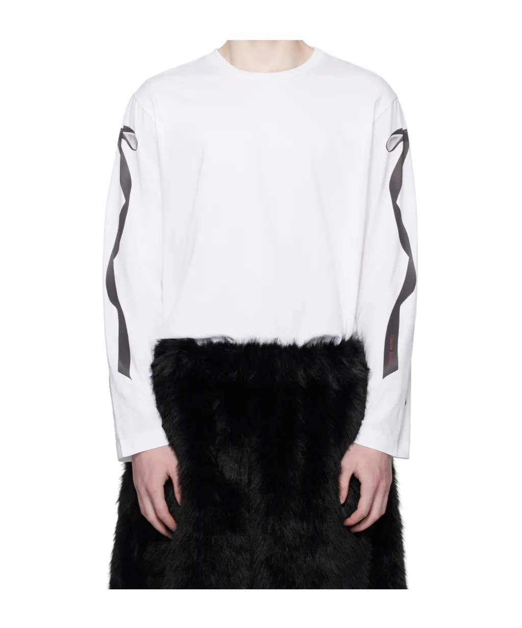 Ribbon Bow Tail Long Sleeve T-Shirt