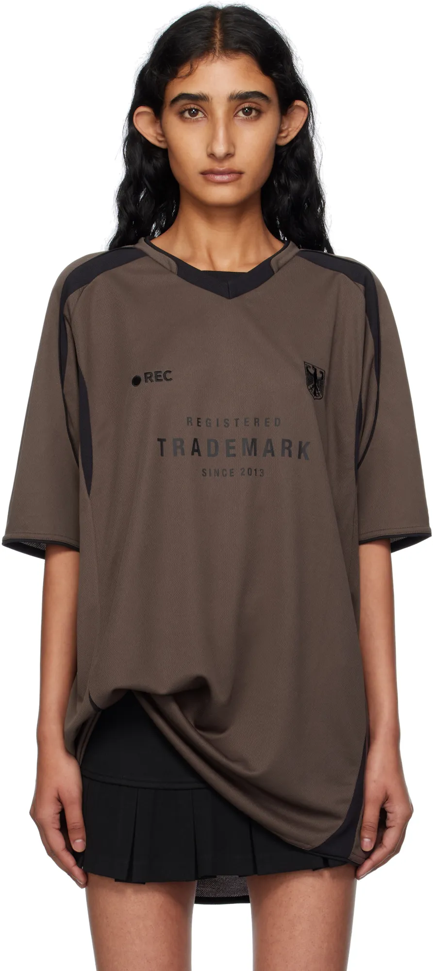 Vetements V-Neck Football Jersey T-Shirt