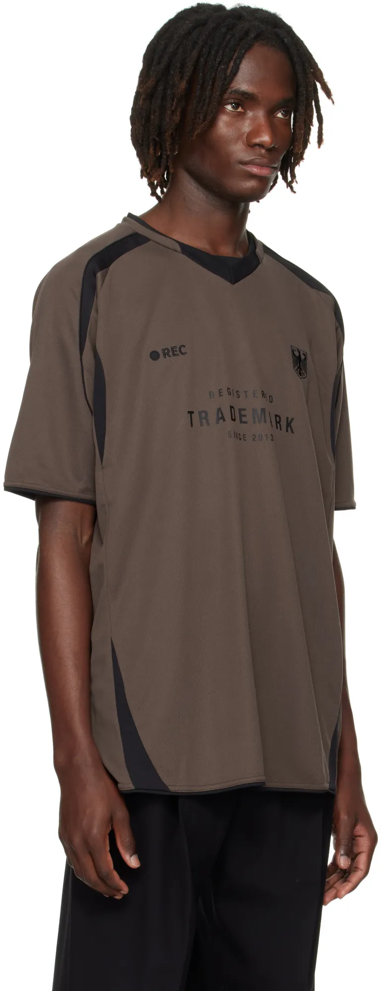 Vetements V-Neck Football Jersey T-Shirt