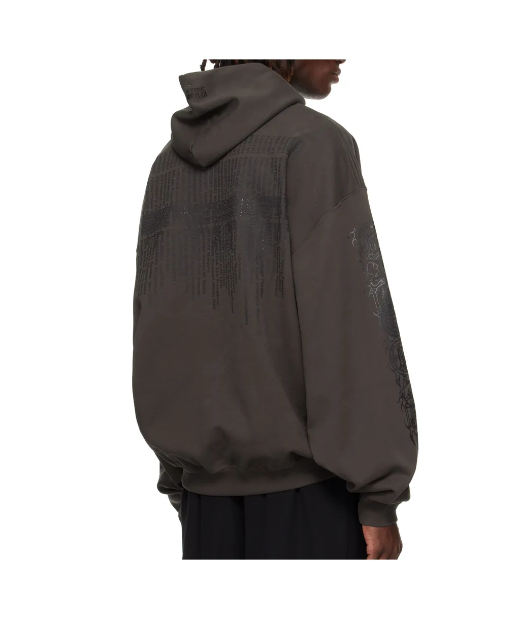 Dripping Logo Oversized Hoodie