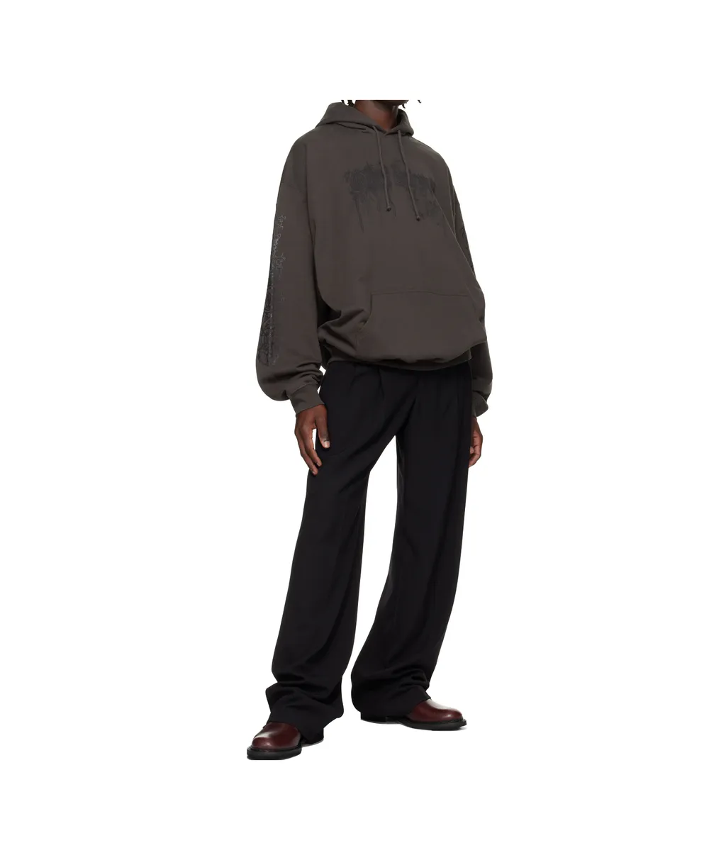 Dripping Logo Oversized Hoodie