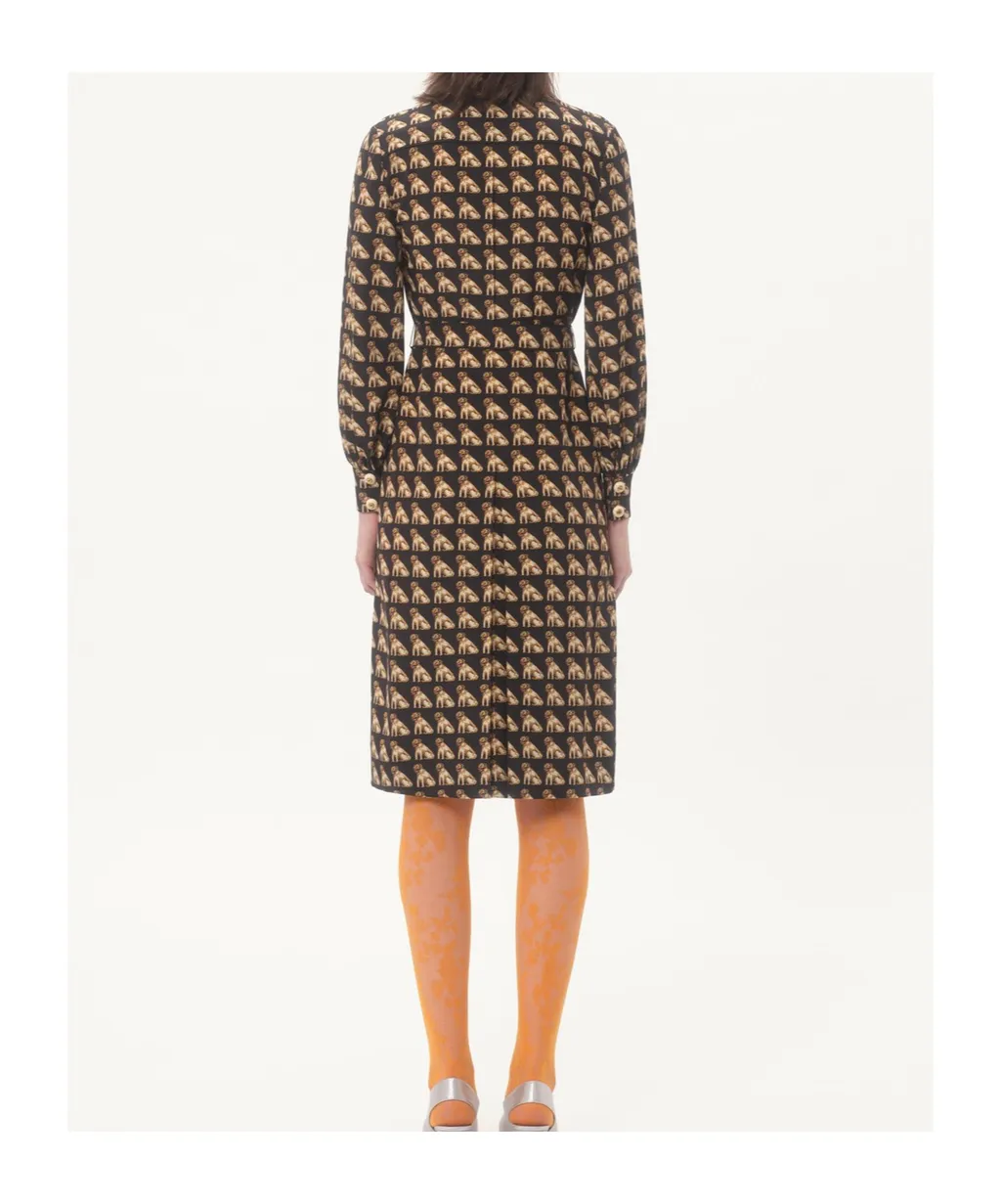 Crepe De Chine Blouse With Petit Charles Print