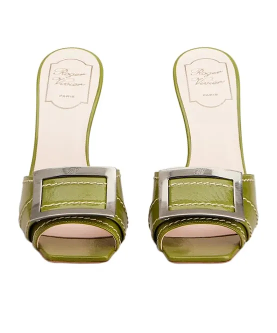 Trompette Mules In Patent Leather