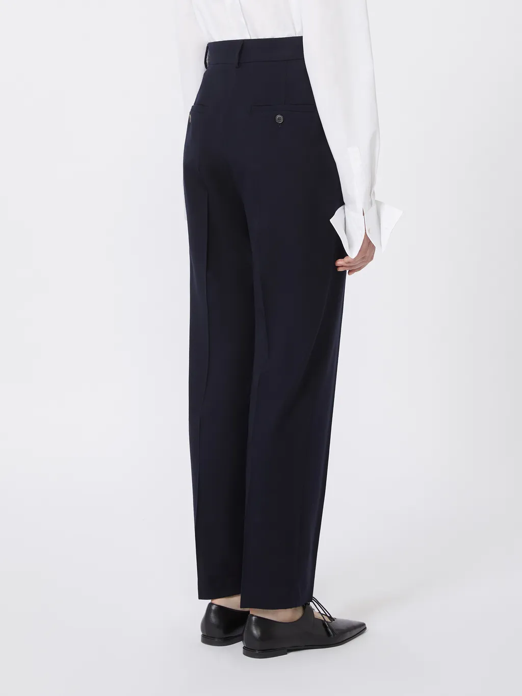 Straight-Leg Wool Trousers