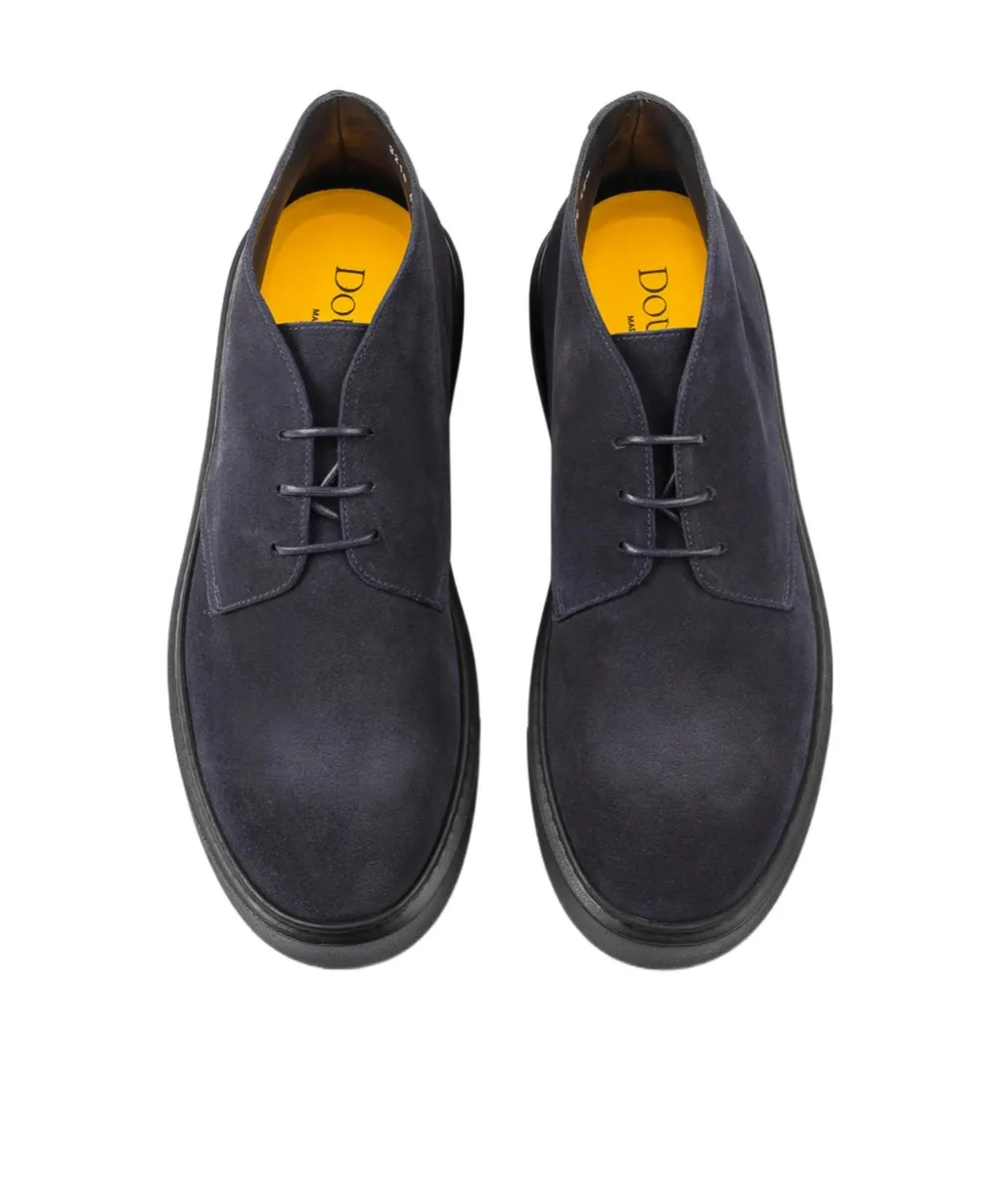 Blue Suede Chukka Ankle Boot