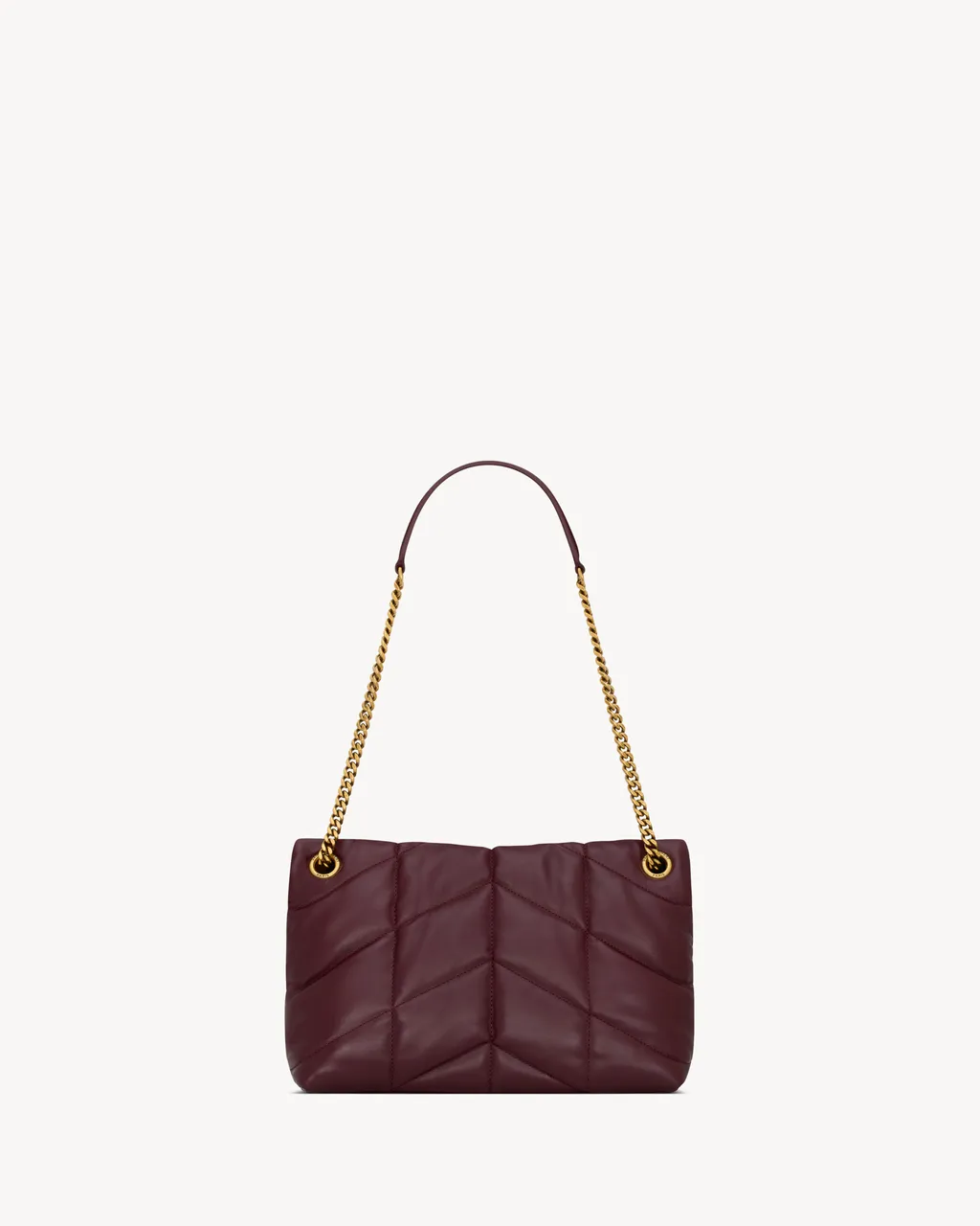 Saint Laurent Puffer Logo Plaque Small Shoulder Bag