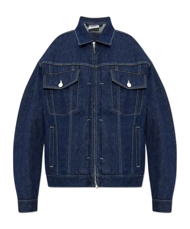 Zip-Front Flap-Pocket Jacket