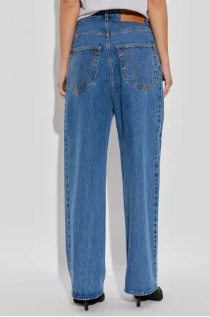 Graphic-Print Jeans