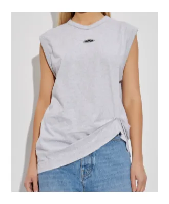 Embellished Tie-Detail T-Shirt