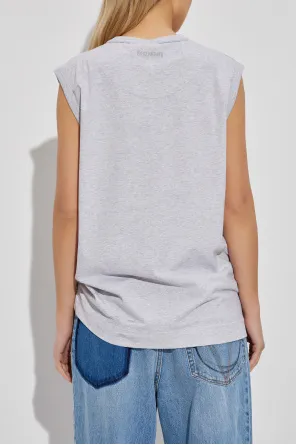 Embellished Tie-Detail T-Shirt