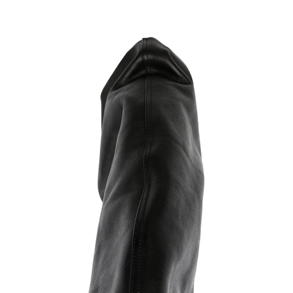 Cargo Fetish Sneaks Calf Leather Knee-High Boots
