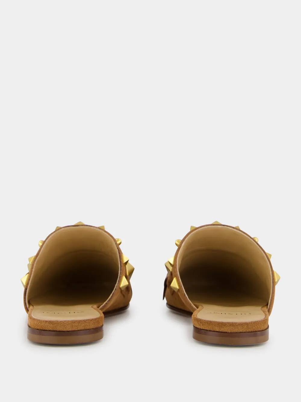 Plaster Caster Fringed Slide Mules