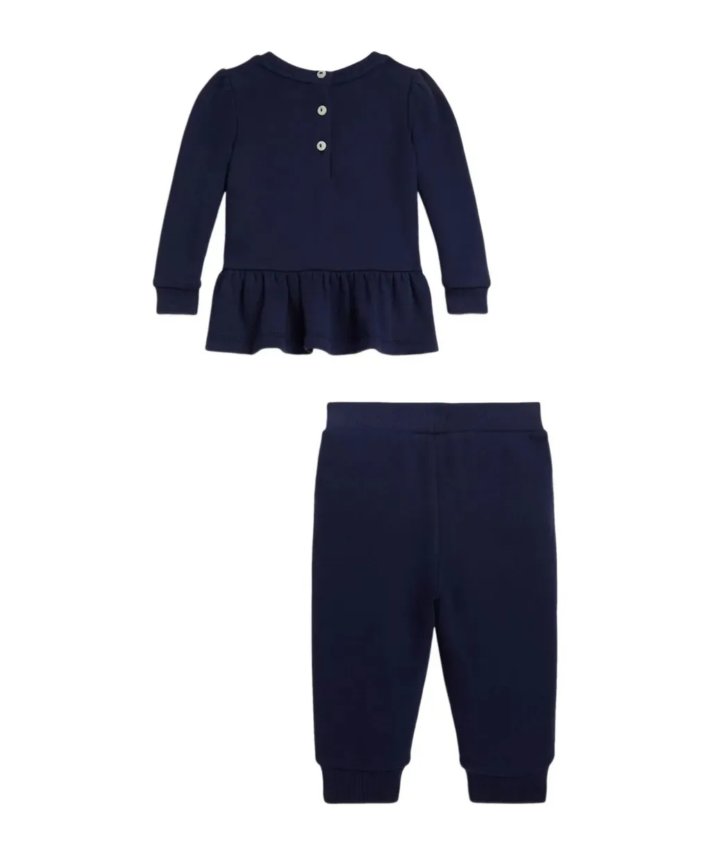 Polo Ralph Lauren Kids Bear Peplum Top