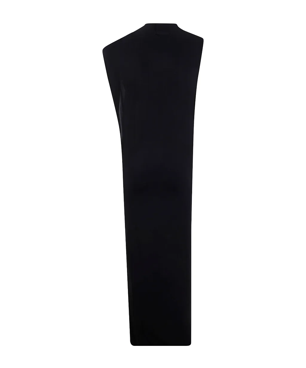 Jean Paul Gaultier Twisted-Neckline Sleeveless Maxi Dress
