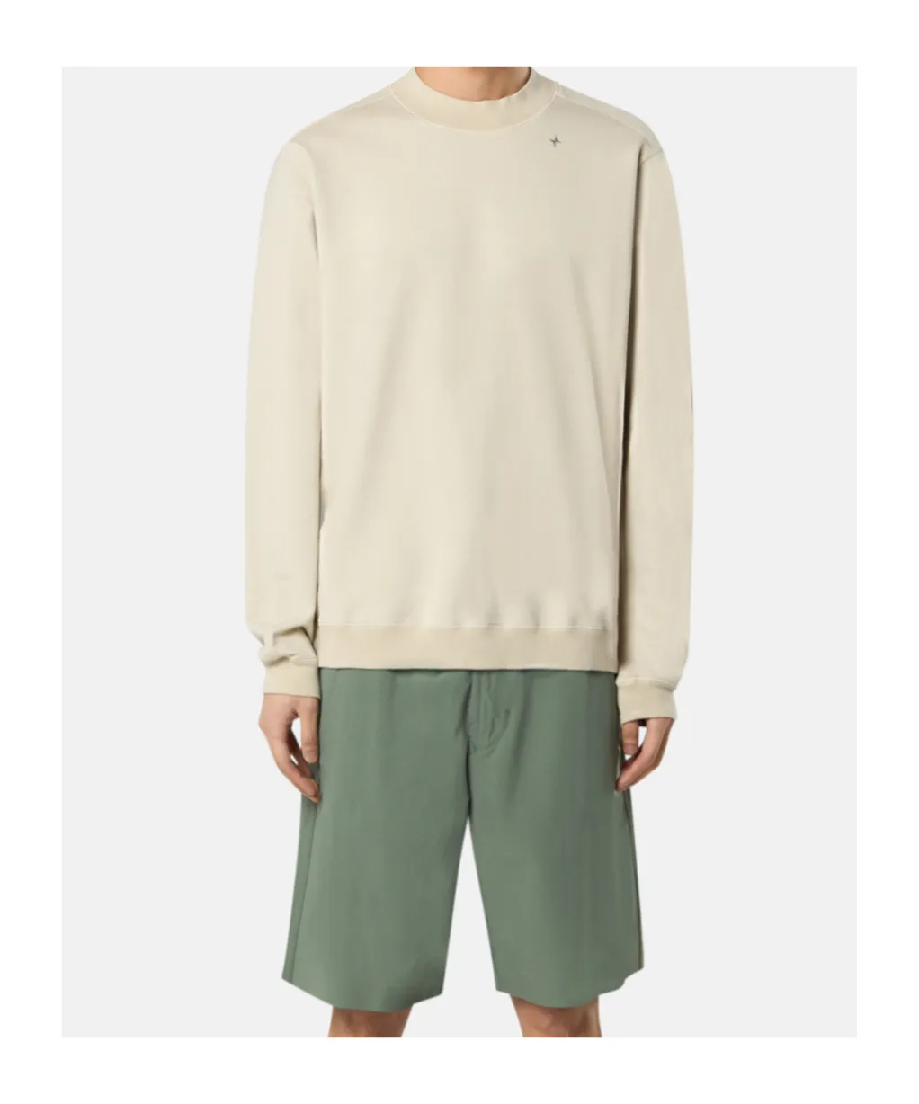 Stone Island Logo-Embroidered Crewneck Sweatshirt